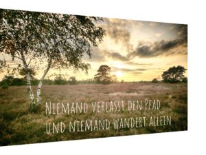 Poster Bild Spruch Wandern Geschenkidee